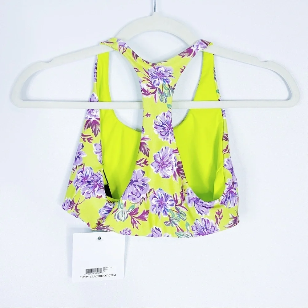 Beach Riot - Floral Racerback Bikini Top